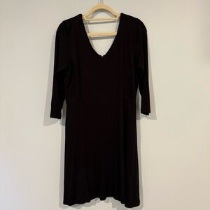 Dalia Classic Black Long Sleeve Dress